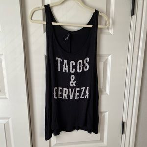 Tacos and Cervesas tank